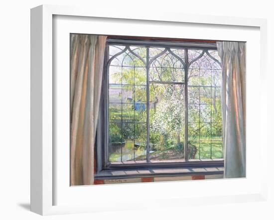 Apple Blossom Against Willow, 1990-Timothy Easton-Framed Giclee Print