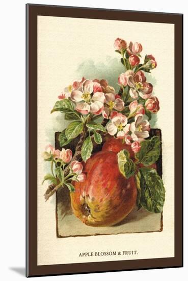 Apple Blossom and Fruit-W.h.j. Boot-Mounted Art Print