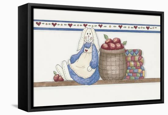 Apple Bunny-Debbie McMaster-Framed Premier Image Canvas