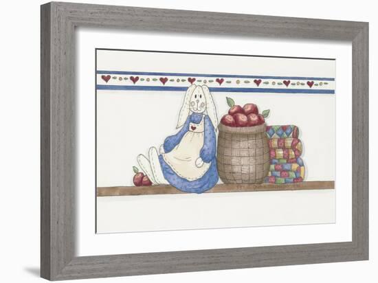 Apple Bunny-Debbie McMaster-Framed Giclee Print