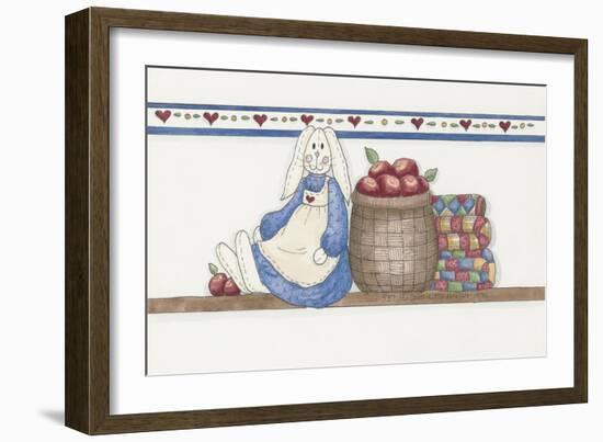 Apple Bunny-Debbie McMaster-Framed Giclee Print