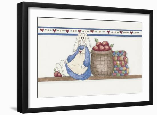 Apple Bunny-Debbie McMaster-Framed Giclee Print