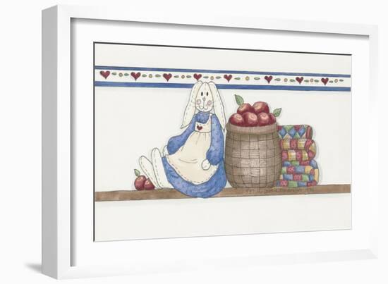 Apple Bunny-Debbie McMaster-Framed Giclee Print