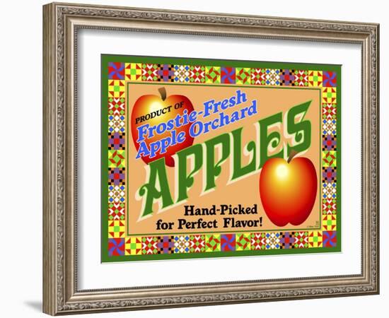 Apple Crate Label-Mark Frost-Framed Giclee Print