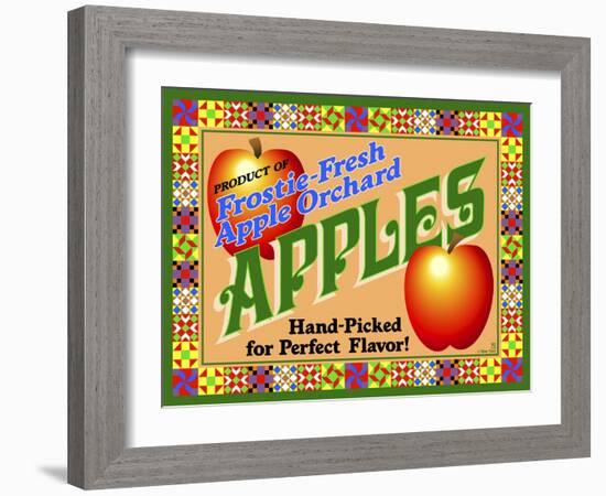 Apple Crate Label-Mark Frost-Framed Giclee Print