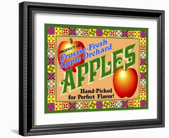 Apple Crate Label-Mark Frost-Framed Giclee Print