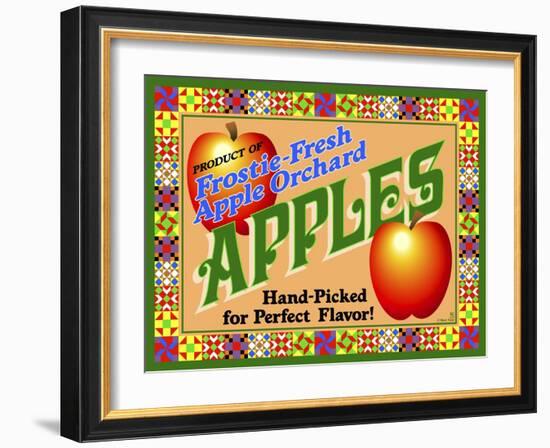 Apple Crate Label-Mark Frost-Framed Giclee Print