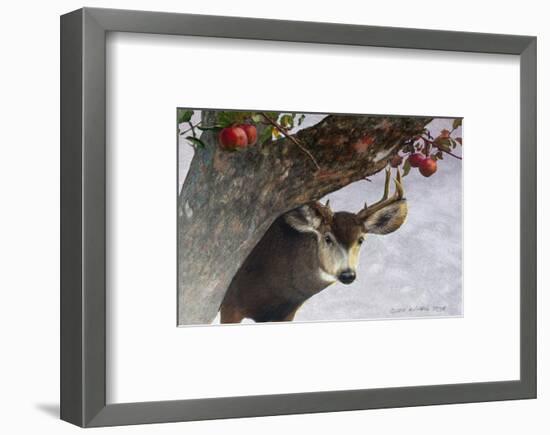 Apple Deer-Chris Vest-Framed Art Print