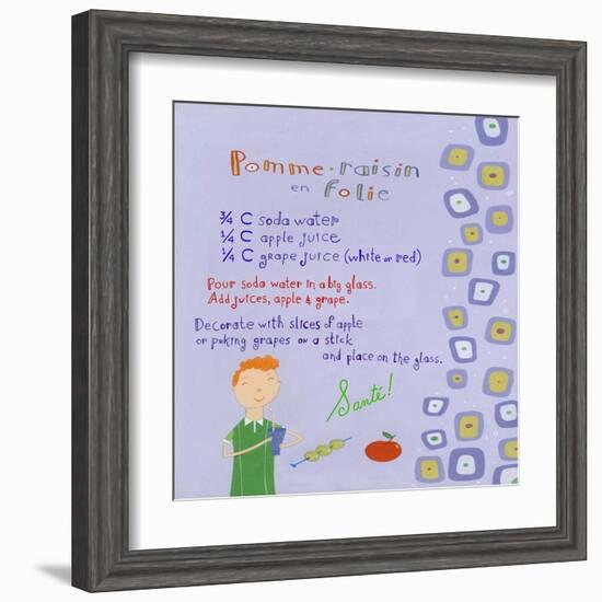 Apple-Grape Juice-Céline Malépart-Framed Art Print