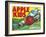 Apple Kids Apple Label - Yakima, WA-Lantern Press-Framed Art Print