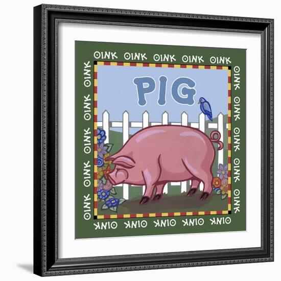 Apple Pig-Michele Meissner-Framed Giclee Print