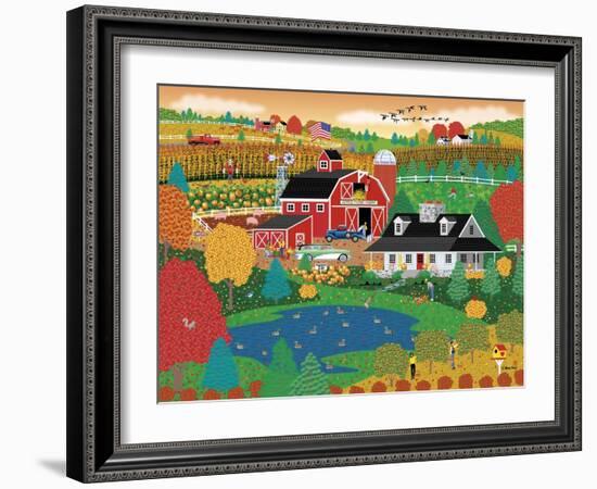 Apple Pond Farm Fall-Mark Frost-Framed Giclee Print