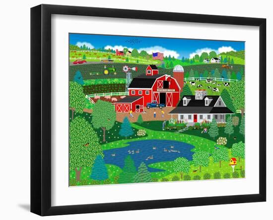 Apple Pond Farm Spring-Mark Frost-Framed Giclee Print