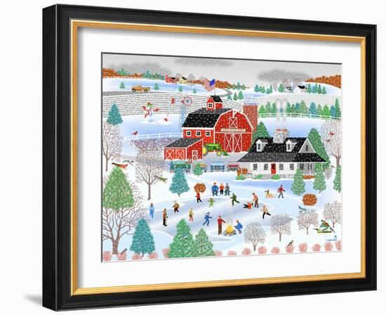 Apple Pond Farm Winter-Mark Frost-Framed Giclee Print