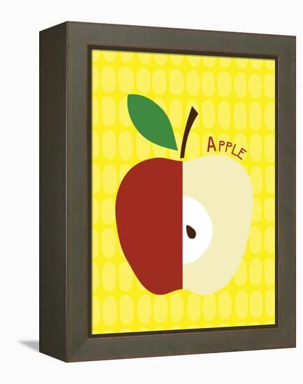 Apple Print-null-Framed Stretched Canvas