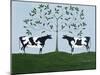 Apple Tree Cows-Susan Henke Fine Art-Mounted Giclee Print
