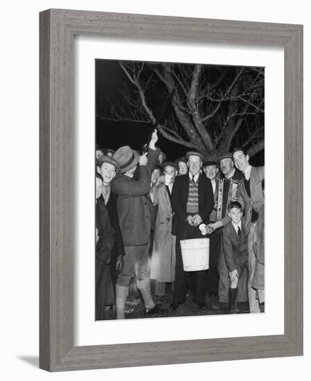 Apple Tree Custom Trees are Toasted with Mulled Cider While Singing a Wassail Song-null-Framed Photographic Print