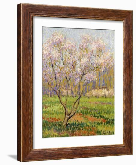 Apple Tree in Blossom, Pommiers en Fleurs-Henri Martin-Framed Giclee Print