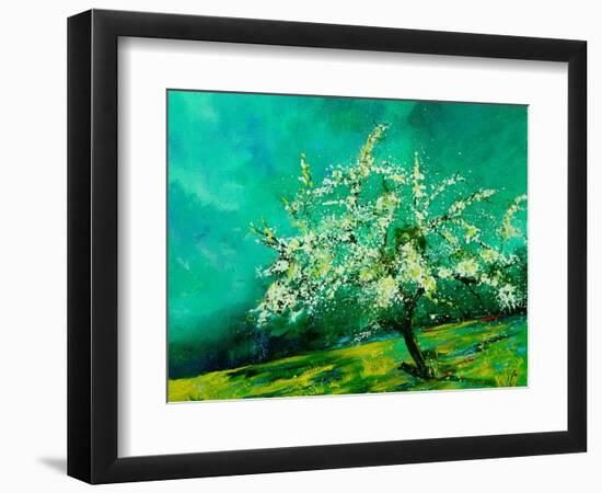 Apple tree in spring  landscape-Pol Ledent-Framed Art Print