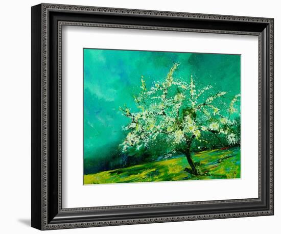 Apple tree in spring  landscape-Pol Ledent-Framed Art Print