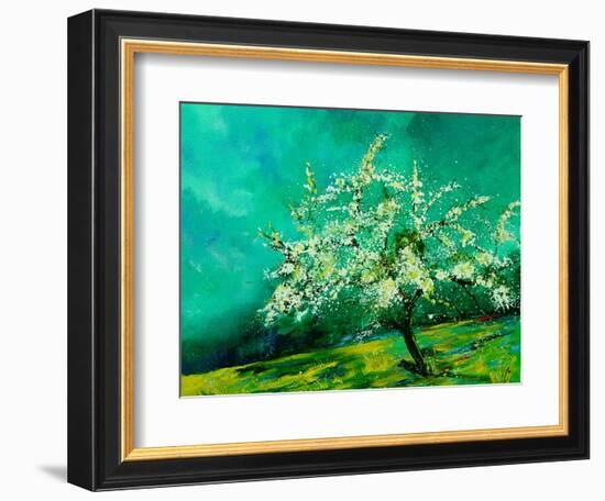 Apple tree in spring  landscape-Pol Ledent-Framed Art Print