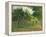 Apple Trees and Hay Makers at Eragny (Pommiers et Faneuses, Eragny). 1895-Camille Pissarro-Framed Premier Image Canvas