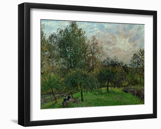 Apple Trees and Poplars in a Sunset, 1901-Camille Pissarro-Framed Giclee Print