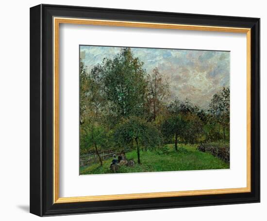 Apple Trees and Poplars in a Sunset, 1901-Camille Pissarro-Framed Giclee Print