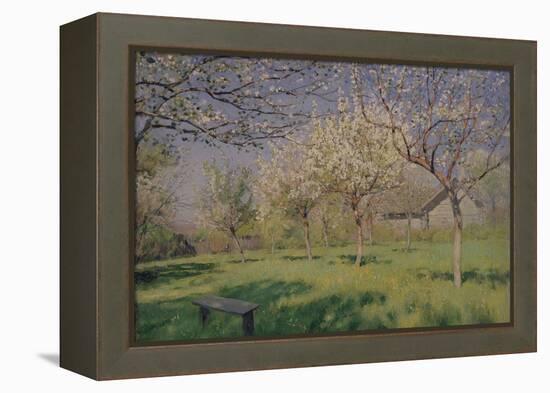 Apple Trees Blooming, C. 1895-Isaak Ilyich Levitan-Framed Premier Image Canvas