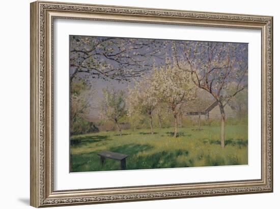 Apple Trees Blooming, C. 1895-Isaak Ilyich Levitan-Framed Premium Giclee Print