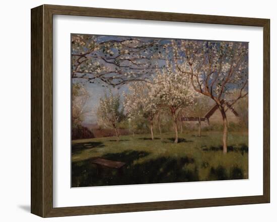 Apple Trees Blooming-Isaak Ilyich Levitan-Framed Giclee Print
