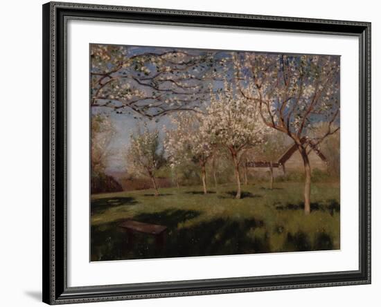 Apple Trees Blooming-Isaak Ilyich Levitan-Framed Giclee Print