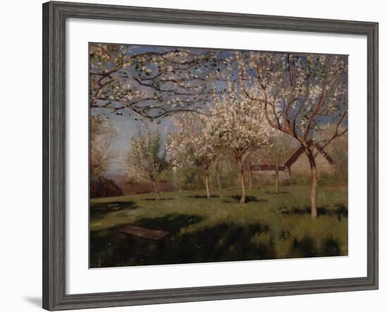 Apple Trees Blooming-Isaak Ilyich Levitan-Framed Giclee Print