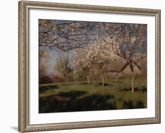 Apple Trees Blooming-Isaak Ilyich Levitan-Framed Giclee Print