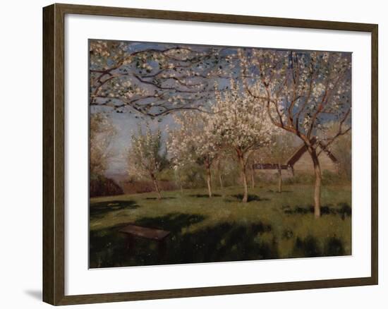 Apple Trees Blooming-Isaak Ilyich Levitan-Framed Giclee Print