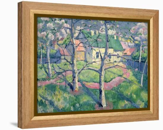 Apple Trees in Bloom, 1904-Kasimir Malevich-Framed Premier Image Canvas