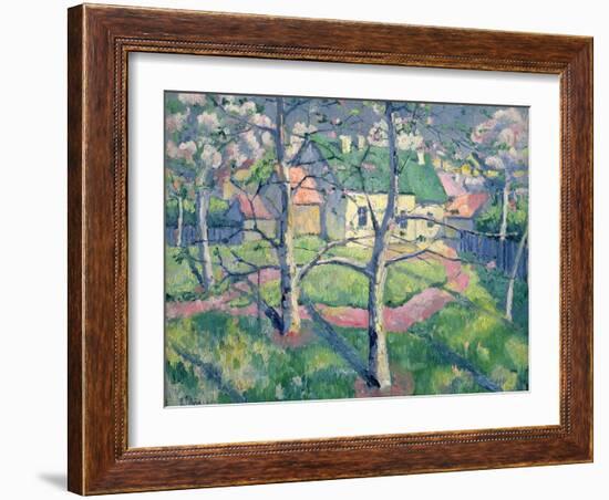 Apple Trees in Bloom, 1904-Kasimir Malevich-Framed Giclee Print