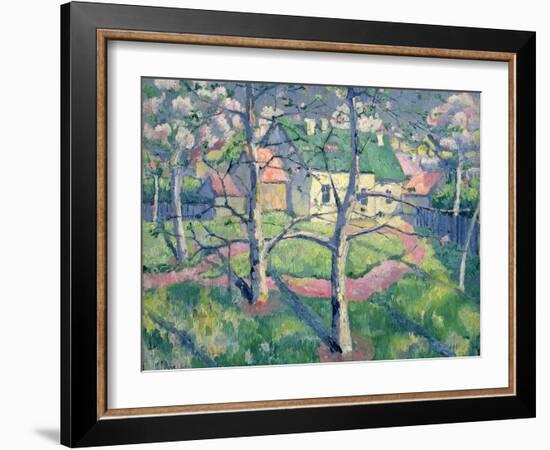 Apple Trees in Bloom, 1904-Kasimir Malevich-Framed Giclee Print