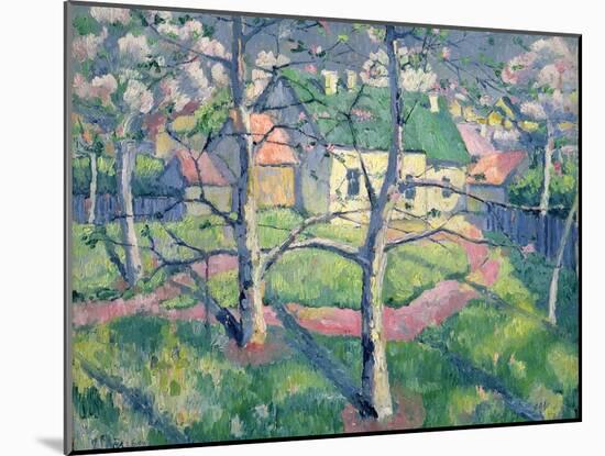 Apple Trees in Bloom, 1904-Kasimir Malevich-Mounted Giclee Print