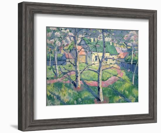 Apple Trees in Bloom, 1904-Kasimir Malevich-Framed Premium Giclee Print
