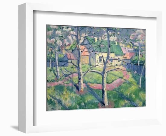 Apple Trees in Bloom, 1904-Kasimir Malevich-Framed Premium Giclee Print