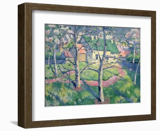 Apple Trees in Bloom, 1904-Kasimir Malevich-Framed Giclee Print