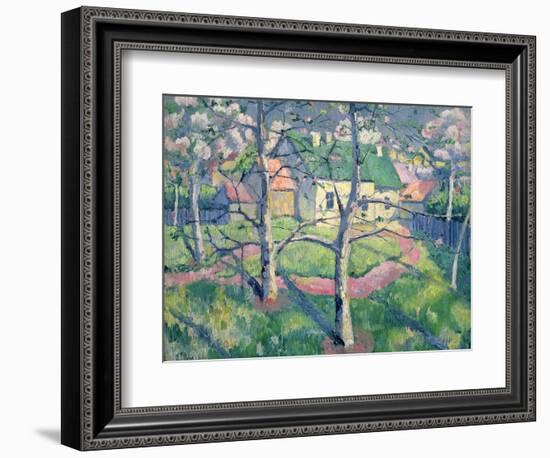 Apple Trees in Bloom, 1904-Kasimir Malevich-Framed Giclee Print