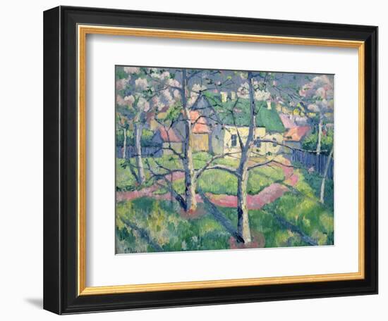 Apple Trees in Bloom, 1904-Kasimir Malevich-Framed Giclee Print