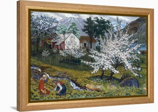 Apple Trees in Bloom-Nikolai Astrup-Framed Premier Image Canvas