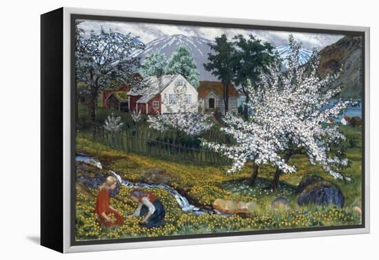 Apple Trees in Bloom-Nikolai Astrup-Framed Premier Image Canvas