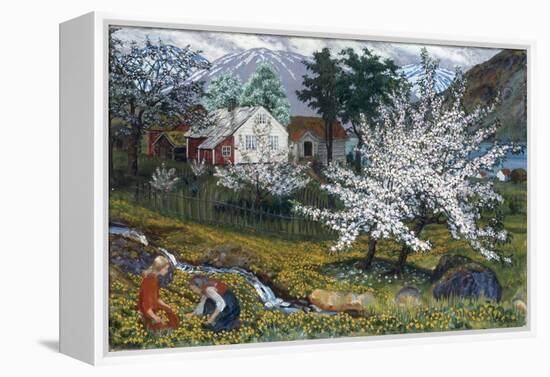 Apple Trees in Bloom-Nikolai Astrup-Framed Premier Image Canvas