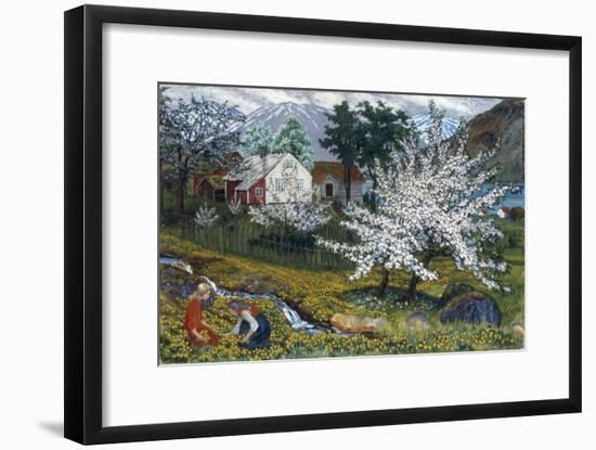 Apple Trees in Bloom-Nikolai Astrup-Framed Giclee Print