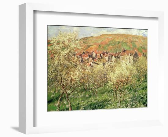 Apple Trees in Blossom, 1879-Claude Monet-Framed Giclee Print
