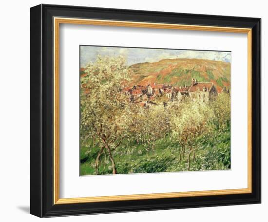 Apple Trees in Blossom, 1879-Claude Monet-Framed Giclee Print